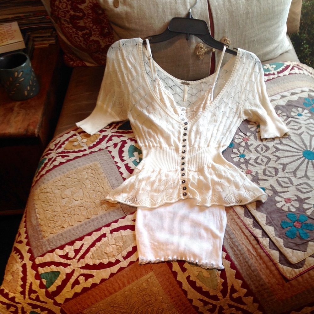Summer cardigan and camisole